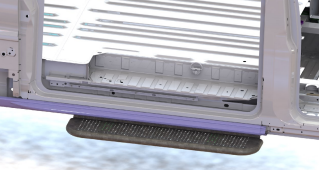 Serie ST | Seitliche, starre Trittstufe, 1150 mm - eTransit 2022