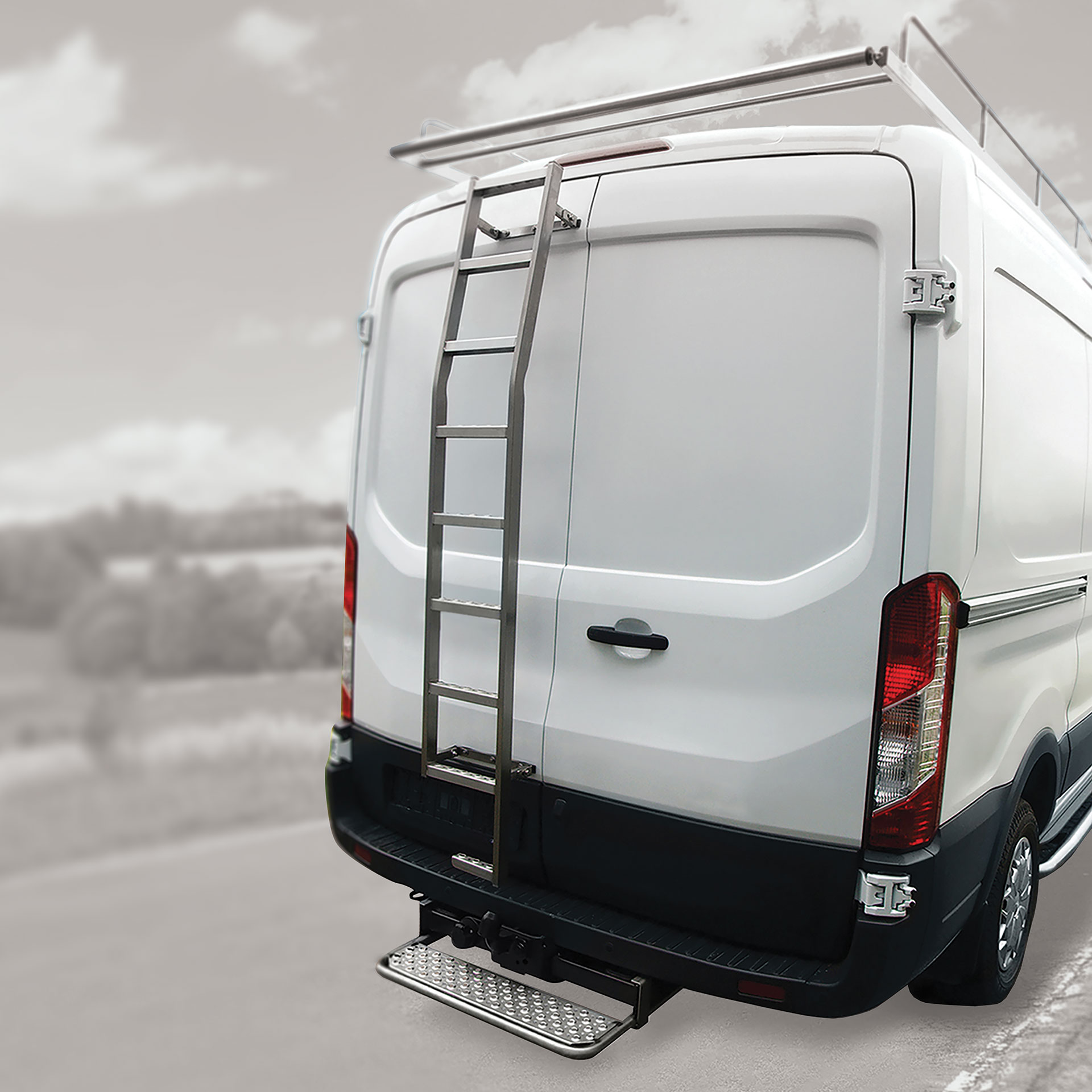 Serie CTE | Hecktürleiter aus Edelstahl - Ducato/Jumper/Boxer 2014- H2