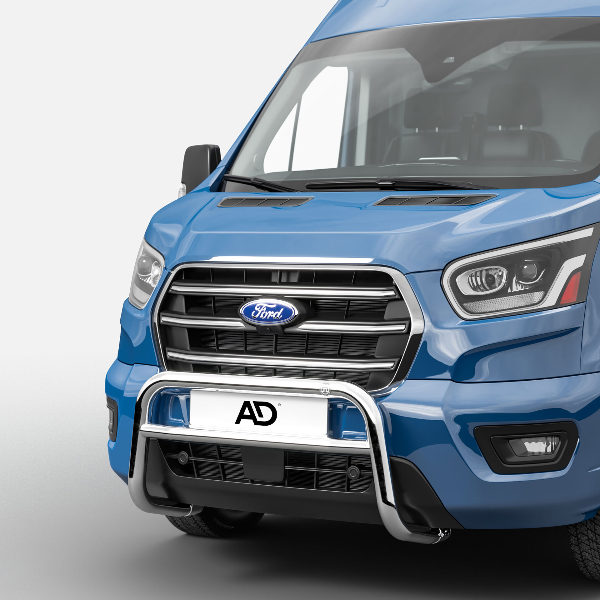 Serie Eurobar | Frontbügel aus Edelstahl, Hochglanz - Transit 2014- (für 2019 Facelift) Serie Eurobar | Frontbügel aus Edelstahl, Hochglanz - Transit 2014- (für 2019 Facelift)