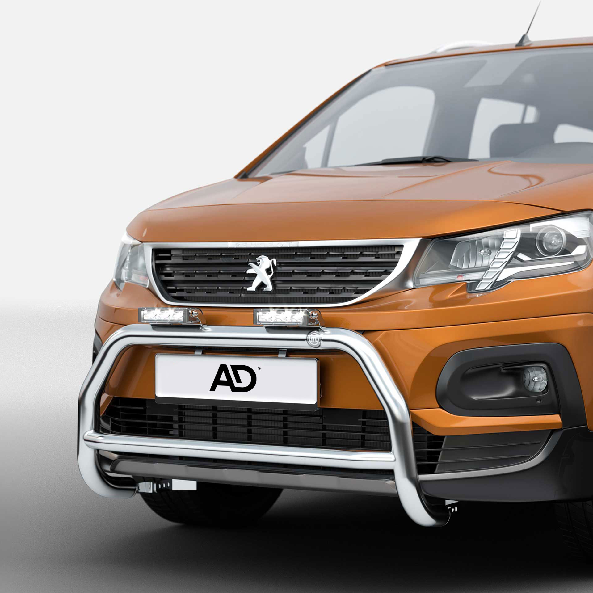 Serie Eurobar | Frontbügel aus Edelstahl, Hochglanz  - Berlingo/Partner/Rifter/Combo ab 2018, ProAce 2016-