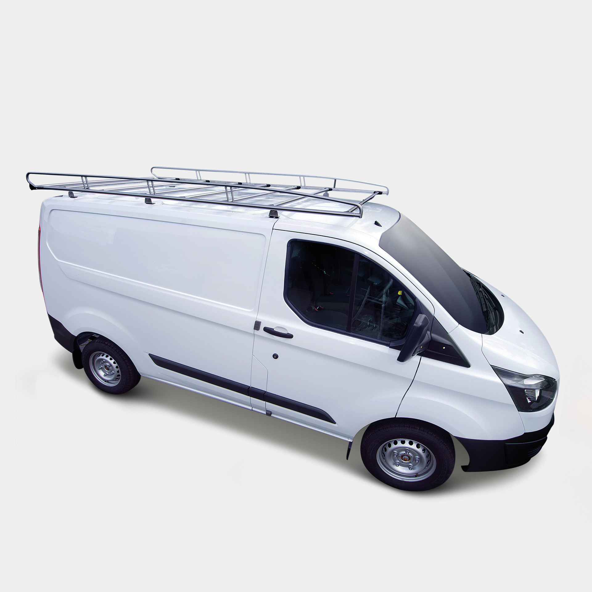 Serie CVA | Dachgepäckträger aus Edelstahl - Transit 2014- L2H2 mit Hecktüren