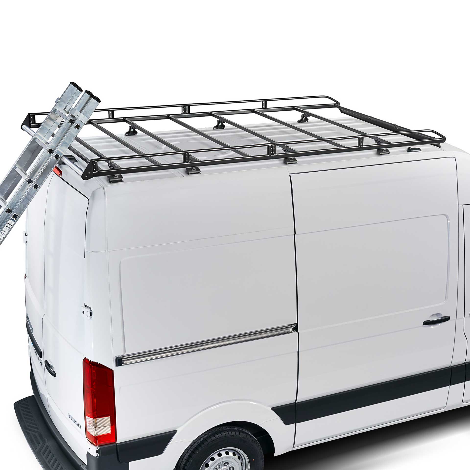 Dachgepäckträger aus Stahl, leiter auf Leiterrolle, Serie LS Dachträger von AlphaDynamik