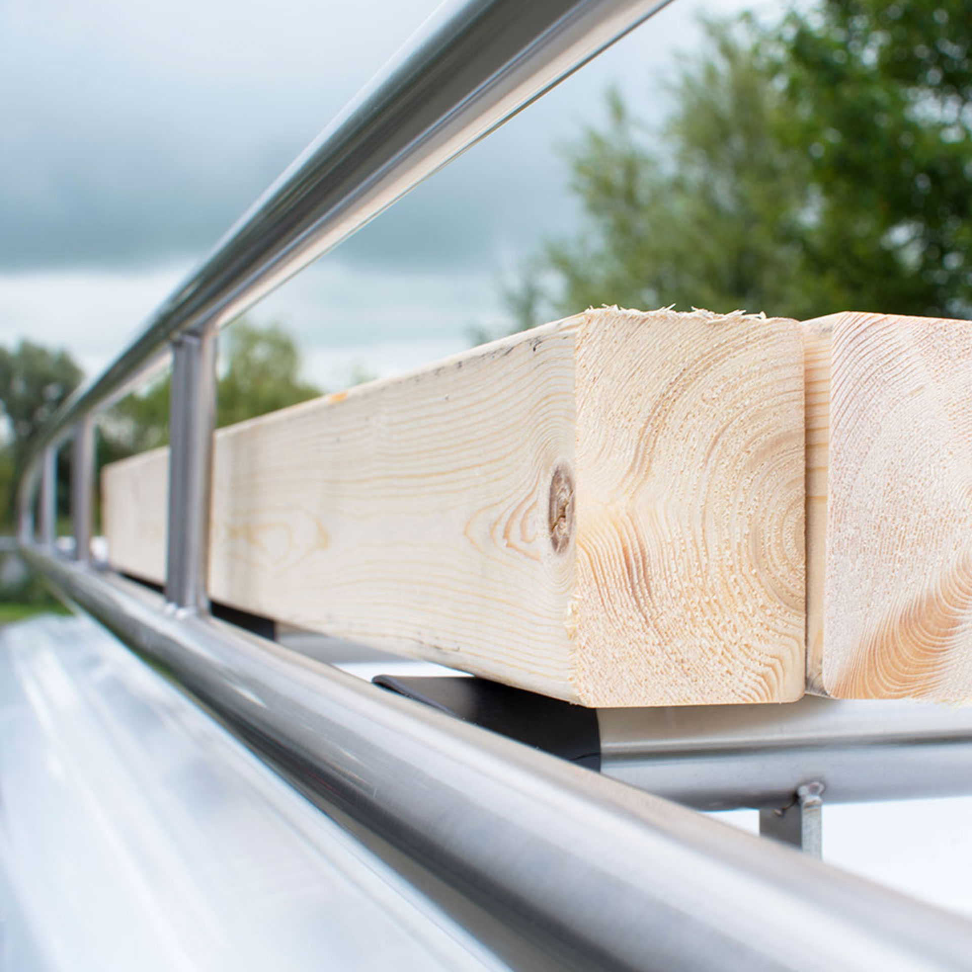 Dachgepaecktraeger für Ford, Citroen, Opel, Peugeot, Volkswagen. Serie CVA Dachträger aus Edelstahl für Connect, Berlingo, Combo, Partner, Rifter, Caddy 