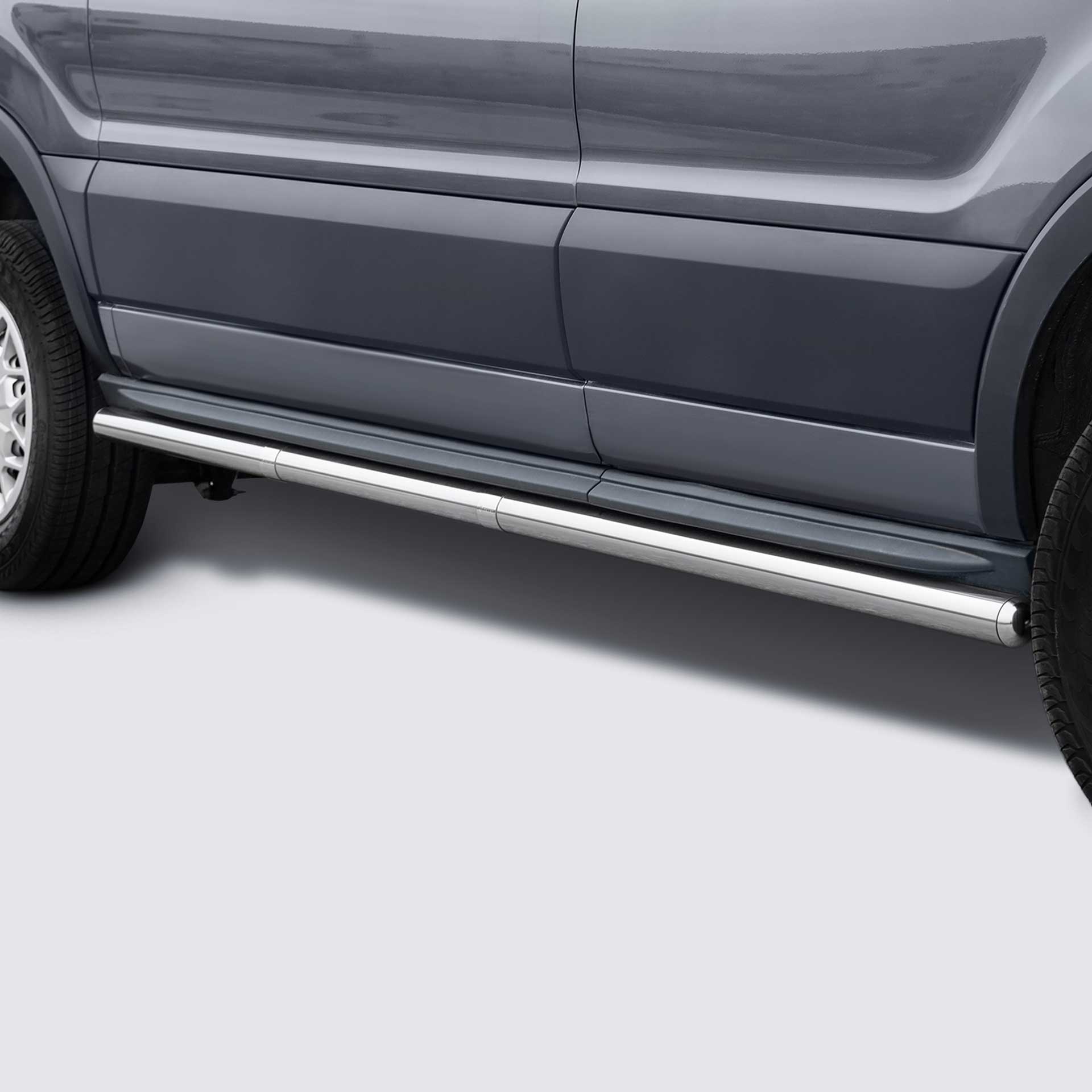 Serie Protec | Seitenschwellerschutzrohre aus Edelstahl hochglanz - Berlingo/Partner/Rifter/Combo 2018-, ProAce City 2019- (2785 mm Radstand)