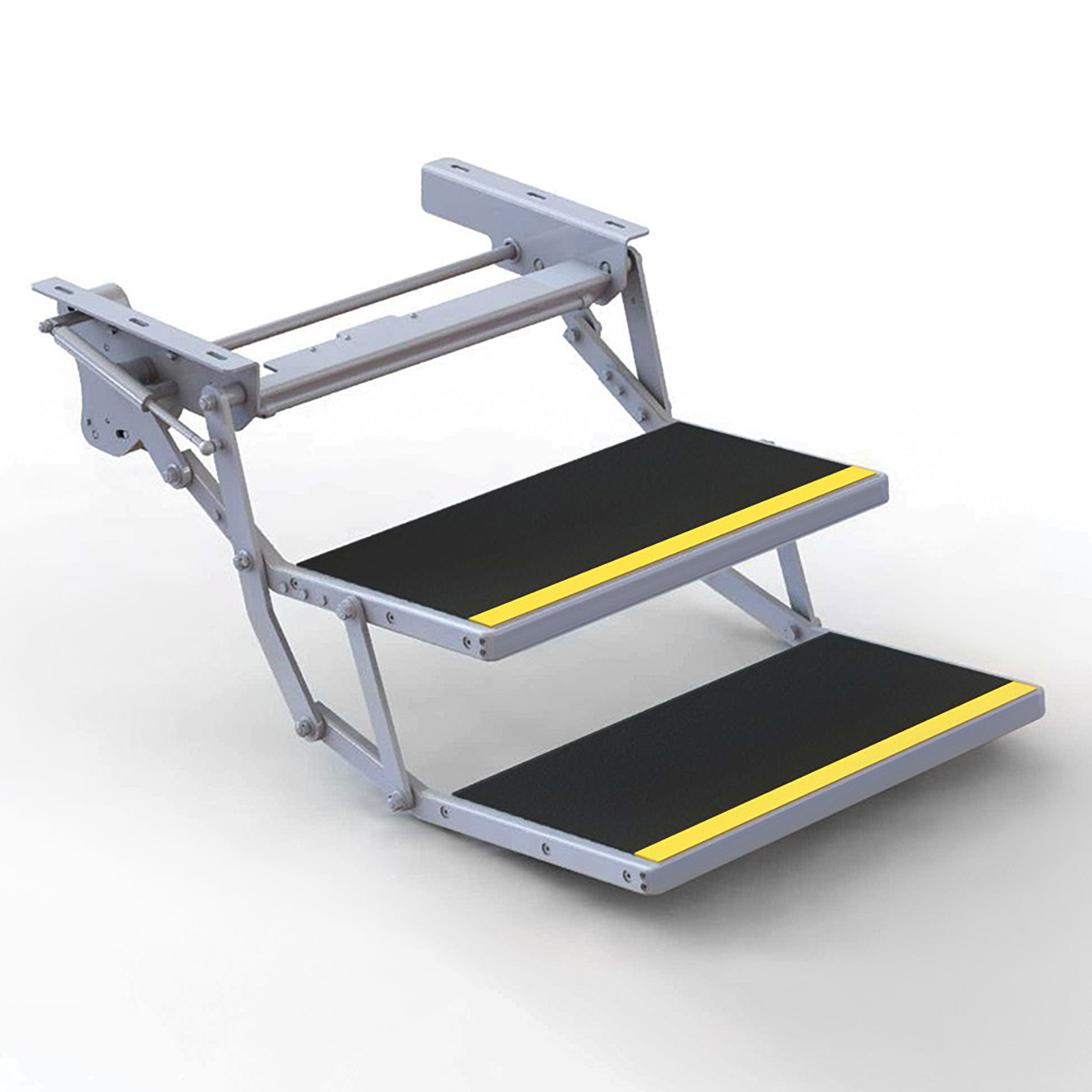 Serie E2 | Elektrische Mehrfach-Trittstufe, 450 mm, 2-Auftritte - Universell Serie E2 | Elektrische Mehrfach-Trittstufe, 450 mm, 2-Auftritte - Universell