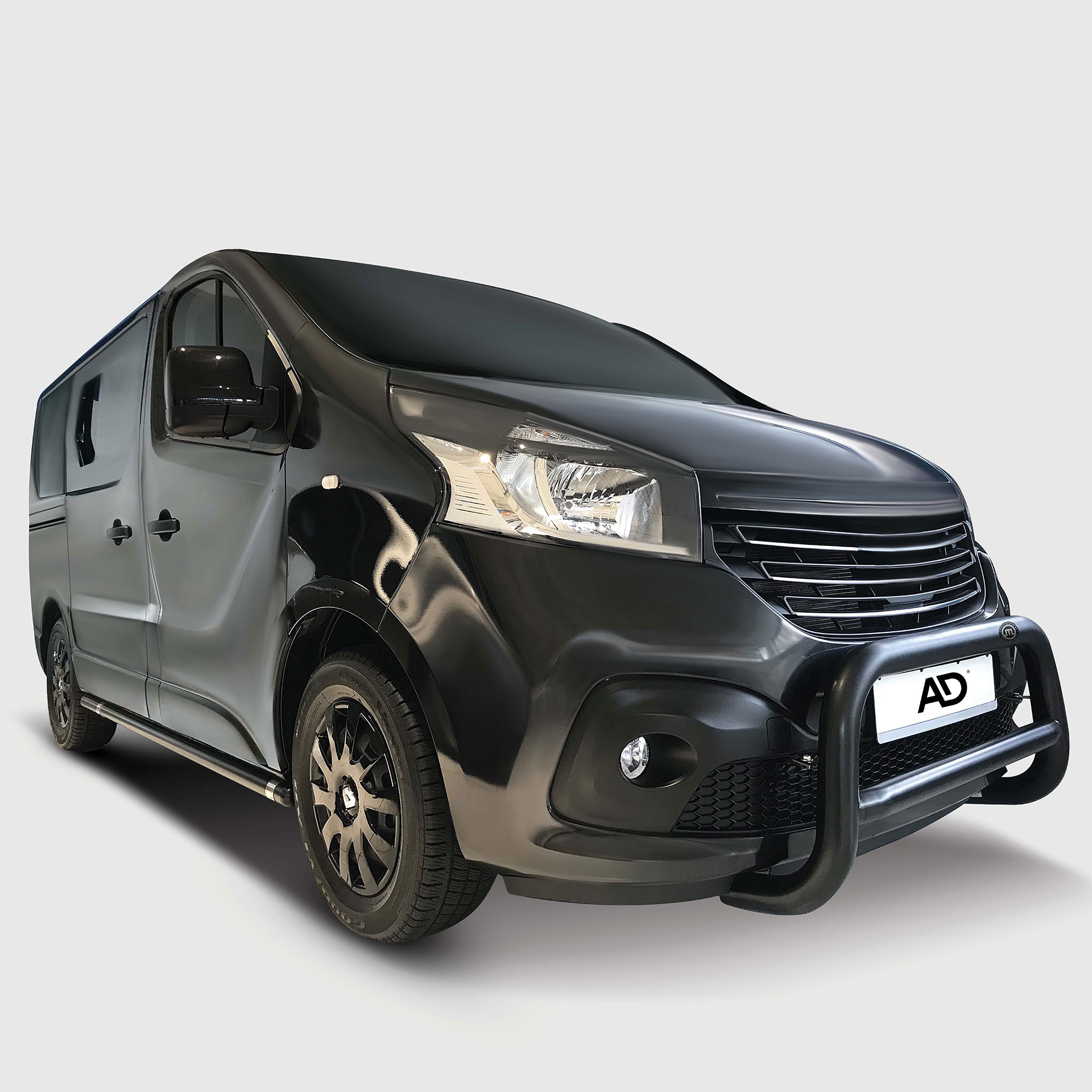 Serie Eurobar | Frontbügel aus Edelstahl, schwarz  - Movano/Master/NV400 ab 2010 - 2019 (ohne Facelift), Movano bis 10/2021